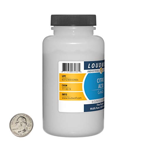 Citric Acid / 8 Ounce Bottle / 99.8% Pure USP Food Grade/Fine Powder - size: 8 Ounces in 1 Bottle