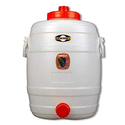 Speidel Plastic Fermenter-30L (7.9 gal), 30L, White,912896-31117