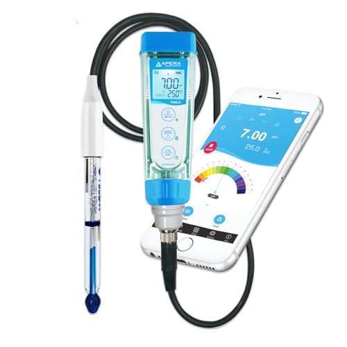 Apera Instruments PH60Z-PW Smart Handheld pH Meter Tester Kit with LabSen 805 ATC pH Electrode for Lab-Grade pH Measurement in Pure Water, Water Solutions with Low Ionic Strength or Low Temperature - style: Pure Water