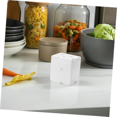 Cheese Storage Box with Flip Abs Lid, Airtight Cheese Saver for Refrigerator, White Food Storage Container for Kitchen Fridge Use, 1pcs