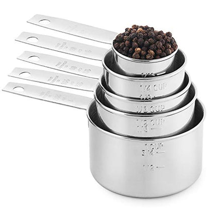 Laxinis World Stainless Steel Measuring Cups Set, 1-Pack