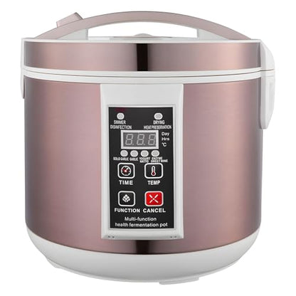 6L Multi-functional Health Fermentation Pot Black Garlic Fermenter 110V Automatic Intelligent Fermenter for Yogurt Enzyme Natto Vinegar Red Wine
