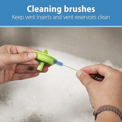 Dr. Brown's Silicone Cleaning Brush Set with Bottle, Spout, and Straw Brush, 3-Pack + Vent Cleaning Brush, 4-Pack - color: Silicone Brush Set + Vent Brush 4-pack, size: Compact
