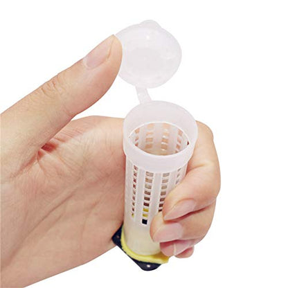 30pcs Queen Bee Roller Cages -Plastic Beekeeping Rearing Cup Kit Queen bee Roller Cage Rearing Cup Holder Beekeeping Tool