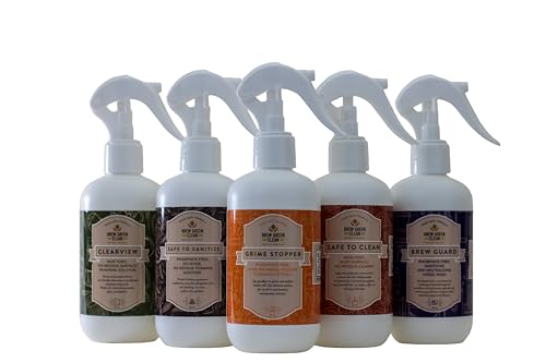 DERMAGLOVE Comprehensive Brewery Hygiene Kit - Cleaning Agenda for Breweries, Ensures Uncompromised Taste Integrity - 8 Fl Oz (Pack of 5)