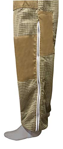 Brutul Bee 3 Layer Beekeeping Ultralight Ventilated Suit With Round Veil (KHAKI, XL) - color: Khaki, size: X-Large
