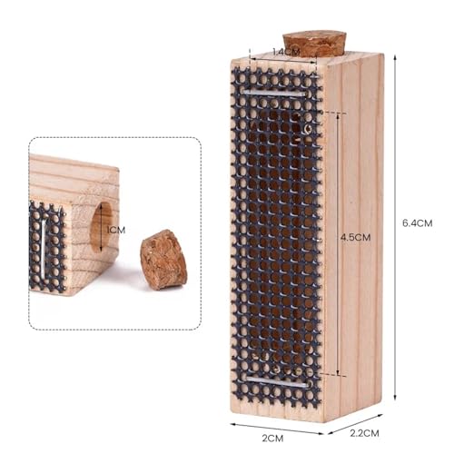 Queen Bee Cage 20Pieces Wooden Ventilated Queen Bee Cage for Rearing Honeybees Beekeeping Mailing for Beekeeping Supplies
