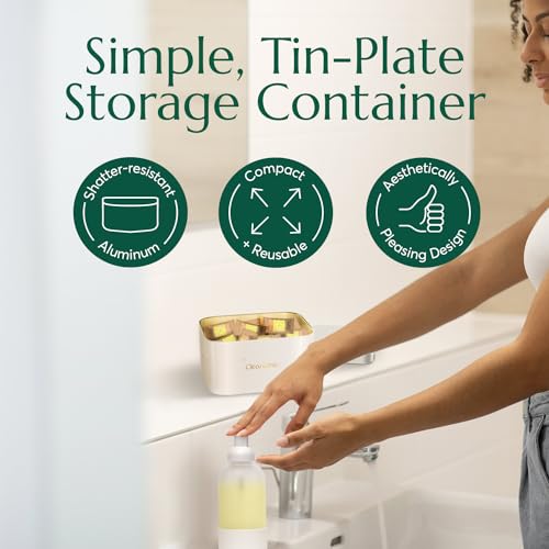 CLEANOMIC Glass and Mirror Cleaning Tablets and Tablet Tin Bundle - size: 3 Count (Pack of 2)