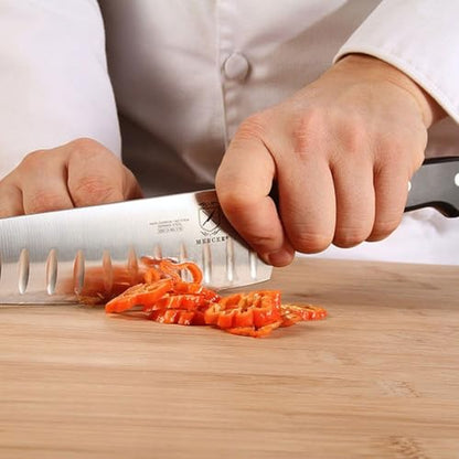 Mercer Culinary M23670 Renaissance, 8-Inch Granton Edge Slicing Knife - color: Granton Edge Slicing Knife, size: 8"
