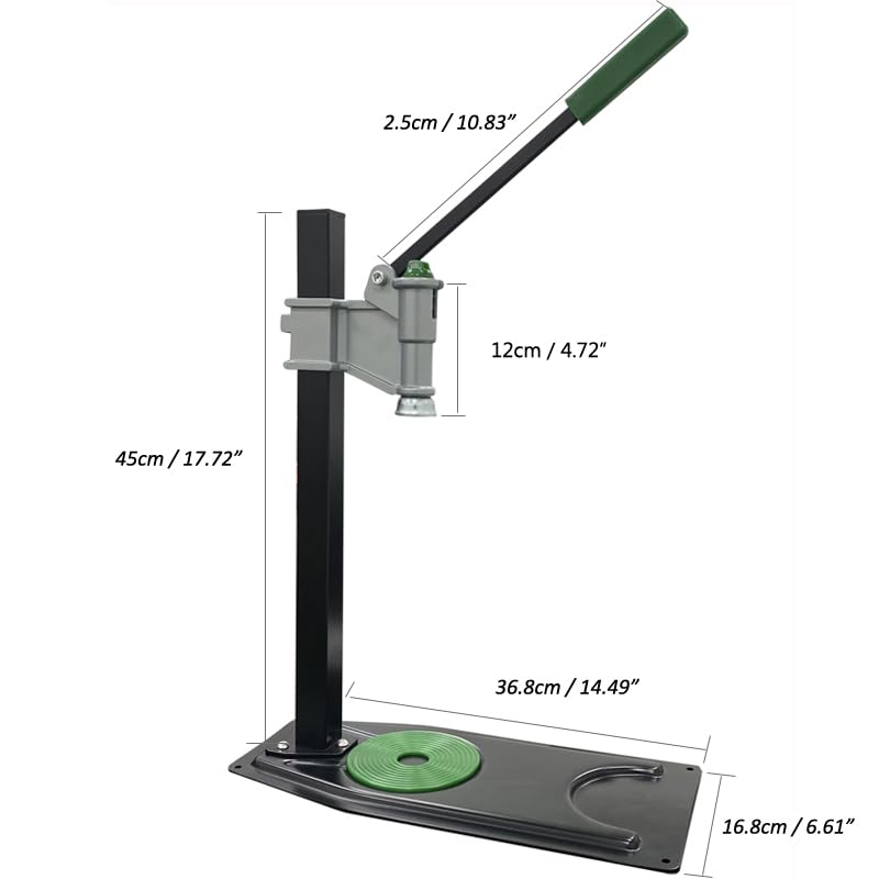 Manual Bottle Capper Tool Machine 26mm and 29mm Crown Capper,Heavy Duty Strong Metal Easy Action Bench Bottle Capper, Adjustable Height Beer Bottle Capping for Home Brewing Long pattern