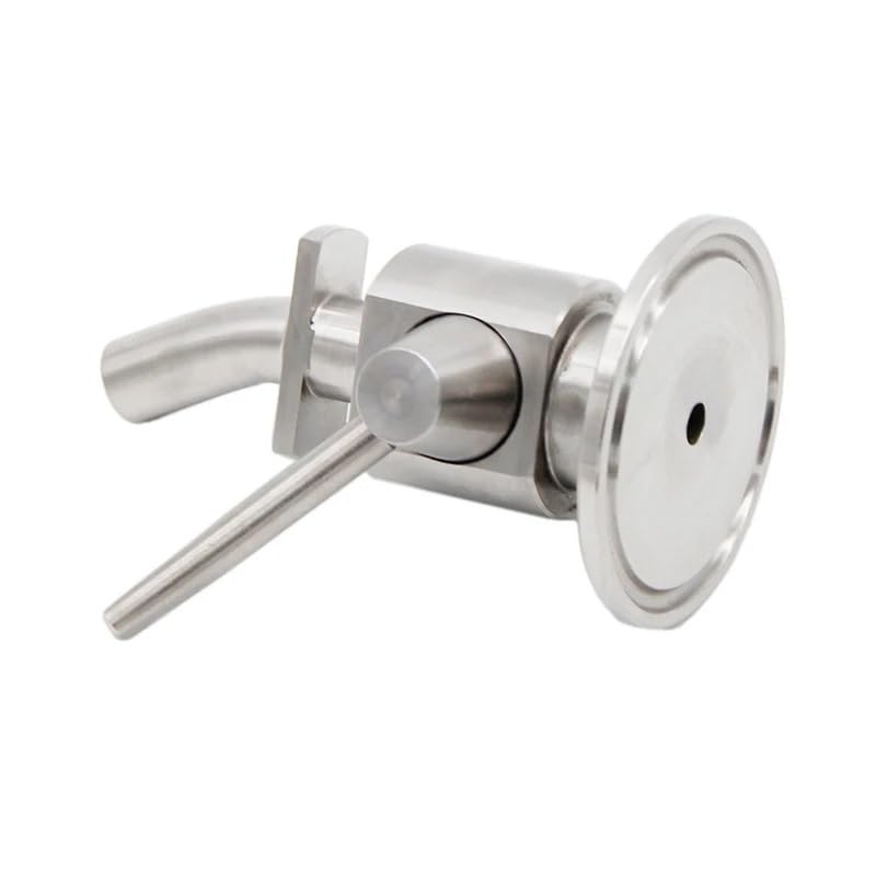 1.5"TC Sample Valve 304 Stainless Steel Sanitary Clamp Brewing Sample Valve Homebrew Conical Fermenter(A) - color: A