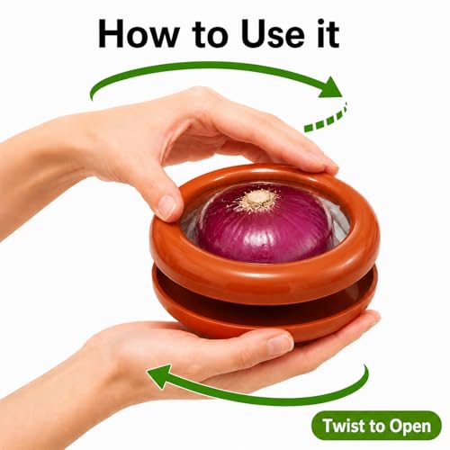 Reusable Food Cover with Lid Stretch Wrap Saver for Fruit and Vegetables Kitchen Storage Cover for Onion Lemon Tomato - color: Dark Red
