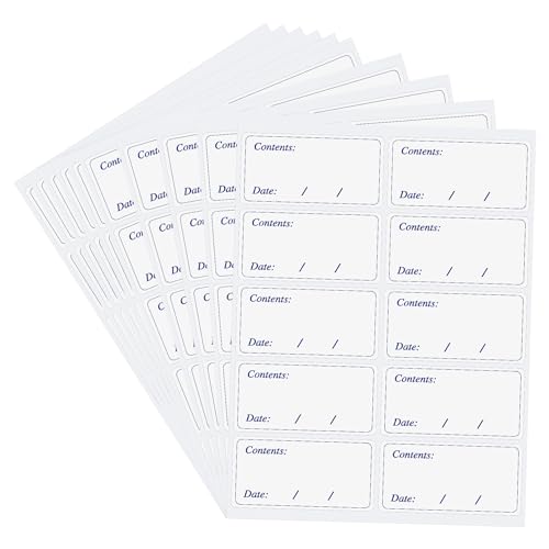 Hybsk Removable Freezer Labels Easy Peel Off - Frozen Food Storage Labels that Leave No Sticky Residue After Use (Type 5) - color: Type 5