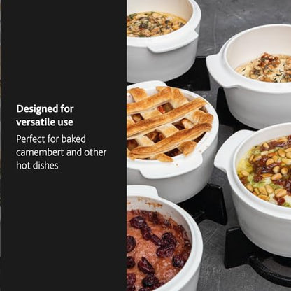 BOSKA Cheese Baker - Brie Baker with Lid - Queso Warmer for Brie Cheese Bites - Tea Light Candle Keep Anything You Make Warm - Handy Size & Microwave-safe - size: 500 ml