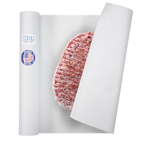 Freezer Paper Roll 18" x 1800" (150 feet) - USA-made White Paper for Freezing Food - Freezer Material with Special Coating for Meat & Fish - Strong Barrier Against Air and Moisture by IDL Packaging - color: White, size: 18" X 150 Feet, 1 Roll