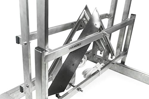 Hive Frames Uncapper with Double 12V Electric Knives Bee Honey Stainless Steel Uncapping Machine