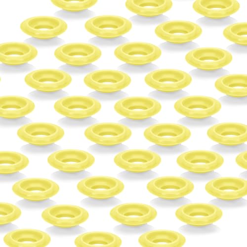30Pcs Dopamine color Silicone Gaskets Washers Seals for Cap Swing Flip Top Bottle for Home Brew Beer Soda Bottle Sealing(flat,half cover) (Lemon Yellow) - color: Lemon Yellow