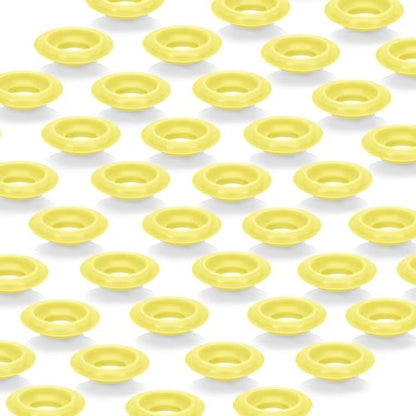 30Pcs Dopamine color Silicone Gaskets Washers Seals for Cap Swing Flip Top Bottle for Home Brew Beer Soda Bottle Sealing(flat,half cover) (Lemon Yellow) - color: Lemon Yellow