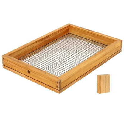 10 Frames Langstroth Size Candy Board Feeder, Beeswax Coated