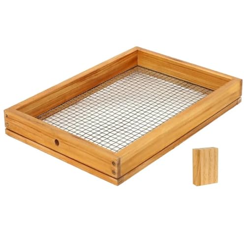 10 Frames Langstroth Size Candy Board Feeder, Beeswax Coated