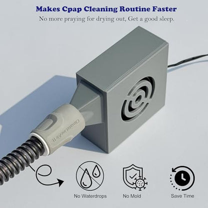 Larger CPAP Hose Dryer for All Standard 22mm Tubing, Cpap Tube Dryer Fan with Strong Wind for Quick Drying Hose, Cpap Cleaning Kit, Resmed Cpap Cleaner Supplies, Portable and Easy to Use - size: Larger