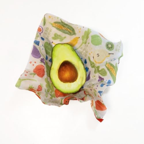 Bee's Wrap Beeswax Wraps for Food - 3 Pack of Assorted Beeswax Wraps - 2 Medium & Sandwich Wrap - Plastic Free Made in USA Reusable Natural Food Wrap - Garden Party - style: Lunch Pack Garden Party