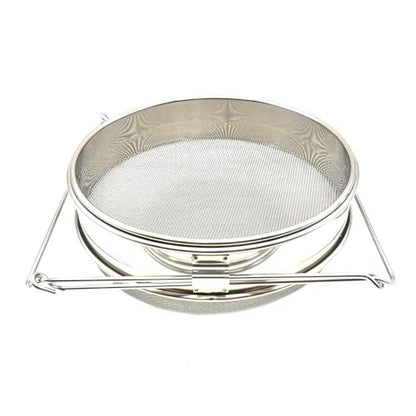 Food Grade 304 Double Sieve Stainless Steel Bucket Top Honey Strainer, Filter for Honey processing/Extraction and Filter