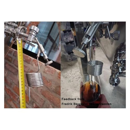 Home Brewing 1.5" TC Sample Valve Sampling Coil 304 Stainless Steel Conical Fermenter Accessories Brewing Accessories(Sample Valve A) - color: Sample Valve a