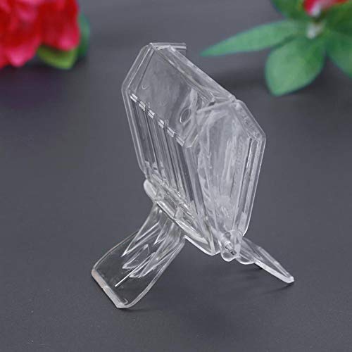 5 Pieces Queen Bee Cage Catcher Clip Plastic Queen Catcher Bee Queen Marking Catcher Queen Bee Marking Cage Queen Catching Tool with 1 Pcs Queen Bee Marking Bottle, Clear
