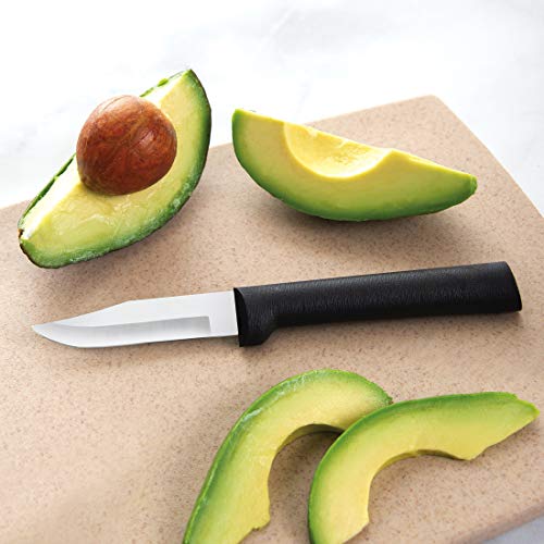 Rada Cutlery Paring Knife Galore Gift Set (G201), 3-Piece Knife Set, Stainless Steel Blades, Black Handle - color: Black