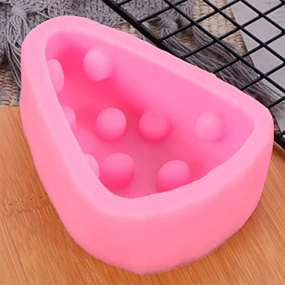 Triangle Cheese Shape Mould Hand Pie Molds for Baking Flexible Silicone Fondant Mold Safe for Boys and Girls for Cake Decorations