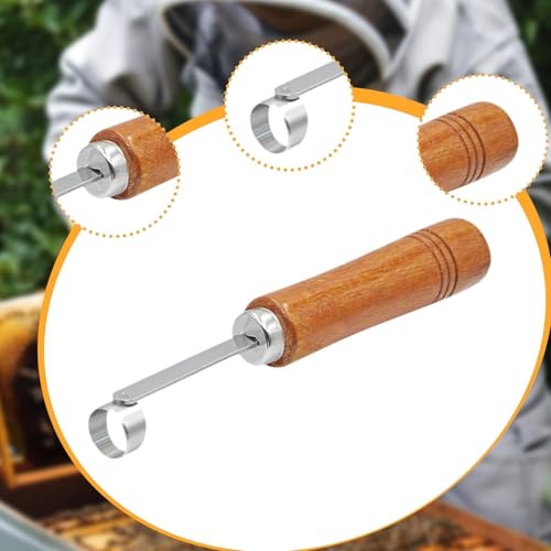 Uncapping Cutter Honey Extraction Knife Stainless Steel Wooden Handle Effortless Cleaning Suitable for Beekeepers Home Use