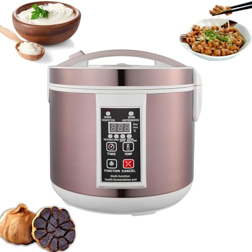 5L Multi-functional Health Fermentation Pot Black Garlic Fermenter 110V Automatic Intelligent Fermenter for Yogurt Enzyme Natto Vinegar Red Wine