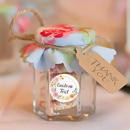 Custom Stickers Wedding Favors Personalized Labels for Business Logo 50-1000PCS Customized Vinyl Label Stickers Waterproof for Wedding Birthday Party