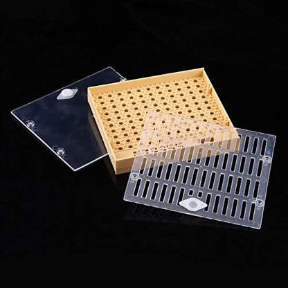 Beekeeping Queen Rearing nicot queen breeding cups Grafting Kit Queen Rearing Box Cage Beekeeping Tools Cell Bar Blocks and 110 Cell Cups for Apiculture