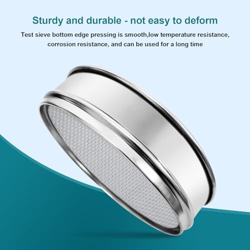 304 Stainless Steel Mesh Lab Sieve, 12 Mesh(1.7mm) Aperture Test Sieve, 7.9Inch(20cm) Dia Economy Standard Analysis Sample Test Sieves for Industrial Laboratory Homes - size: 12Mesh(1.7mm)/Ф7.9in