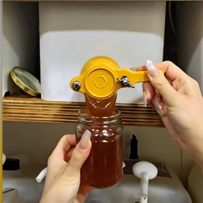 HERCHR Honey Gate Valve for Extractor, 2PCS Good Sealing Honey Tap Beekeeping Bottling Plastic Beehive Gate Valves Bucket Beekeeping Supplies