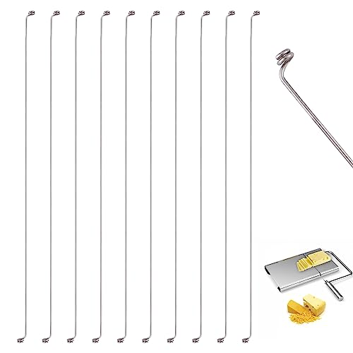 10pcs Cheese Slicer Wire, 5.5inch Cheese Slicer Replacement Wires Cheese Cutter Wires for Slicing Soft Cheeses, Pâtés