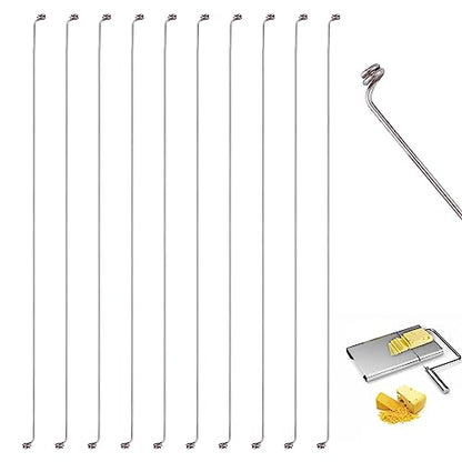 10pcs Cheese Slicer Wire, 5.5inch Cheese Slicer Replacement Wires Cheese Cutter Wires for Slicing Soft Cheeses, Pâtés