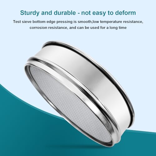304 Stainless Steel Mesh Lab Sieve, 16 Mesh(1.18mm) Aperture Test Sieve, 7.9Inch(20cm) Diameter Economy Standard Analysis Sample Test Sieves for Industrial Laboratory Homes - size: 16Mesh(1.18mm)/Ф7.9in