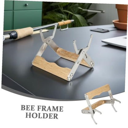 OSALADI 3pcs Beekeeping Frame Gripper Clamp with Wood Handle Bee Hive Frame Lifter Tool for Beekeepers Beekeeping Equipment for Hive Maintenance