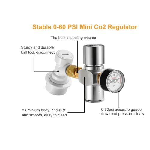 Home Brewing 3.6L(128OZ) Growler Tap System Mini Keg Beer Faucet Dispenser Pressurized Beer Keg with Co2 Regulator Keep Carbonation Brewing Accessories(Black) - color: Black