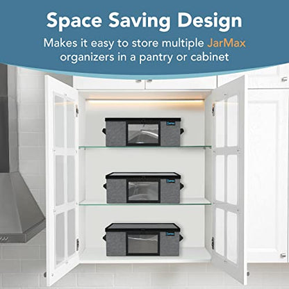 2Pk 16 oz Pint Mason Jar Organizer, Sturdy Pantry Canning Jar Storage Containers, Holds 12 Pint Size Ball Mason Jars, Foldable Canning Organizer, Stackable Home Storage Box w/Lid & Label holder - size: 2 Pack Pint