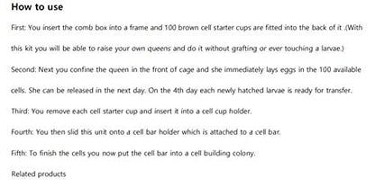 Queen bee Rearing Kit System Nicot bee Cell Cups Bee Laying Breeding Set Apiculture Beekeeping Grafting Set