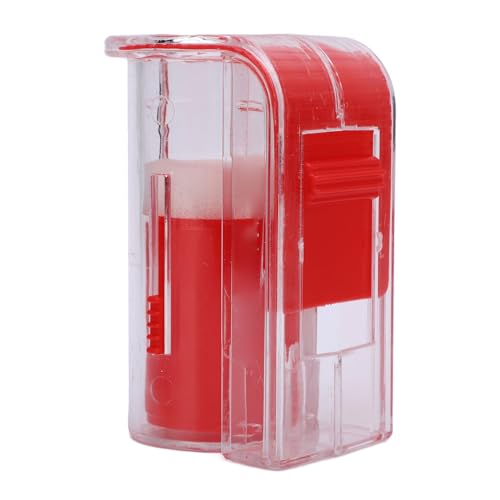 Professional Queen Bee Marking Kit with Cage, 0-99 Number Stickers, and Tweezers for Beekeepers in Blue (Red) - color: Red