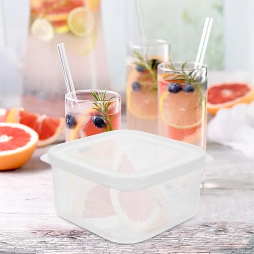 Veemoon Cheese and Fruit Sealing Box 800ml with Lid Refrigerator Food Storage Container for Snack and Bread Preservation