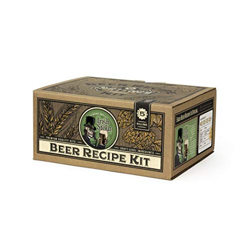 Craft a Brew - Beer Recipe Kit - Bone Dry Irish Stout - Home Brewing Ingredient Refill - Beer Making Supplies - Includes Hops, Yeast, Malts, Extracts - 5 Gallons - color: Bone Dry Irish Stout