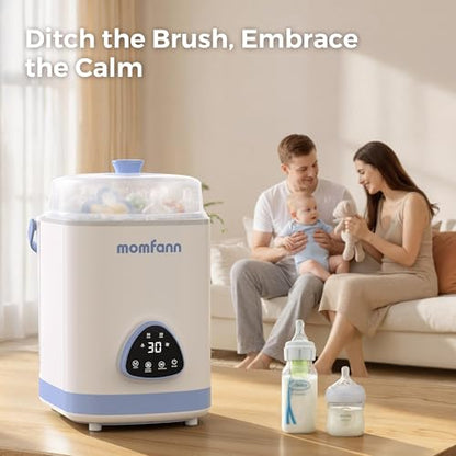 MOMFANN EasePure Pro Baby Bottle Washer, Upgraded 4-in-1 Bottle Washer and Sterilizer and Dryer, Deep Clean for Bottles, Pump Parts & Baby Essentials, Time-Saving Effortless Baby Care - size: Standard