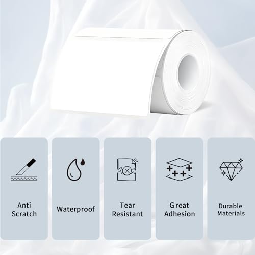 3×4 Inch White Thermal Labels,Waterproof Direct Thermal Label,300 Sheets per Roll with Perforated Lines - color: White, size: 3'' X 4''