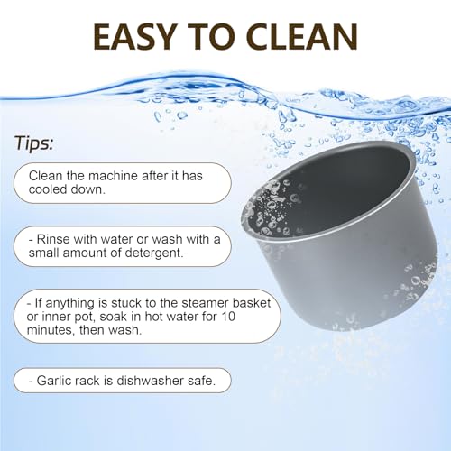 6L Black Garlic Fermenter 90W Automatic Intelligent Fermentation Box with Inner Pot and Garlic Shelf, 7-12 Days Black Garlic Sweet Rice Wine Maker Natto Yogurt Fermentation Pot 110V 60HZ
